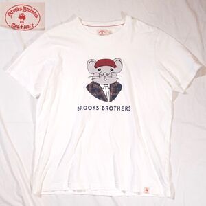 Brooks Brothers Red Fleece T Shirt Graphic Mouse Mens Large